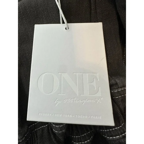 ONE TEASPOON Romper Jumpsuit Women's Small Revolve Black Onyx Denim Festival New